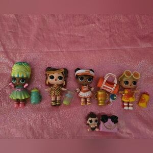 L.O.L Suprise Dolls Lot of 4 and 1 baby sis. All Duplicates never used!